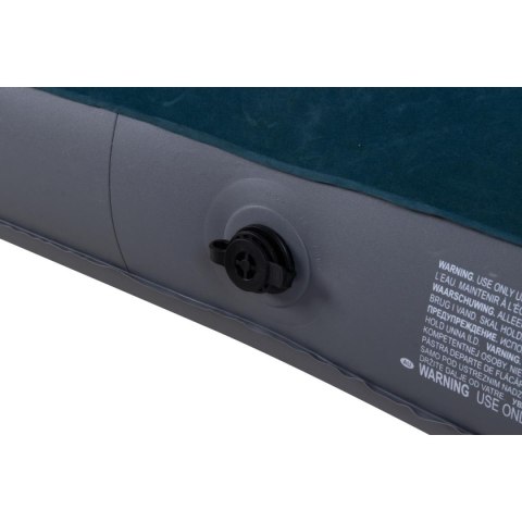 MATERAC FLOKOWANY 2-OSOBOWY Z WBUDOWANĄ POMPKĄ NOŻNĄ 191x137x22CM 24131