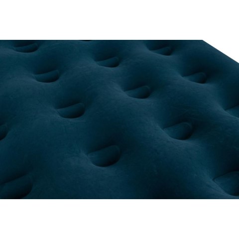 MATERAC FLOKOWANY 2-OSOBOWY Z WBUDOWANĄ POMPKĄ NOŻNĄ 191x137x22CM 24131