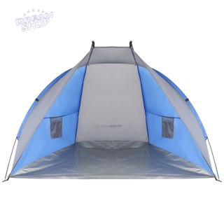 NAMIOT OSŁONA PLAŻOWA SUN 200x100x105cm SZARO-NIEBIESKA ENERO CAMP