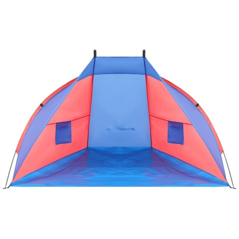 NAMIOT OSŁONA PLAŻOWA SUN 200x120x120cm NIEBIESKO-CZERWONA ENERO CAMP