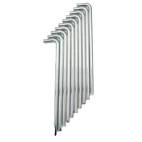 ŚLEDZIE SZPILKI DO NAMIOTU PRO 8MM 20CM KPL.10SZT METAL