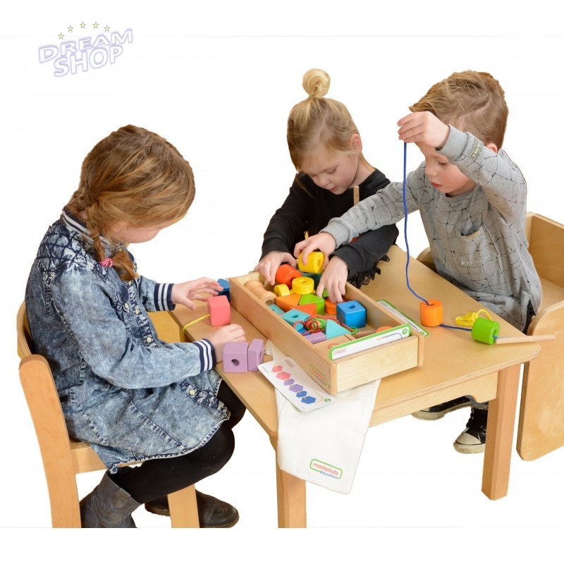 Drewniana Sznurowanka Duża Kolorowa Masterkidz Drewniana Sznurowanka Duża Kolorowa Masterkidz