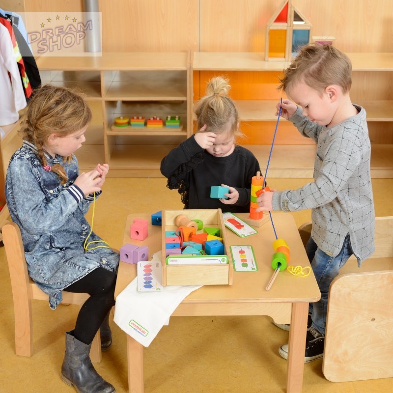 Drewniana Sznurowanka Duża Kolorowa Masterkidz Drewniana Sznurowanka Duża Kolorowa Masterkidz