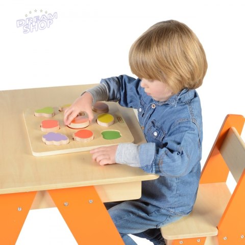 Drewniany Sorter Kształtów Masterkidz Kolorowe Owoce Drewniany Sorter Kształtów Masterkidz Kolorowe Owoce