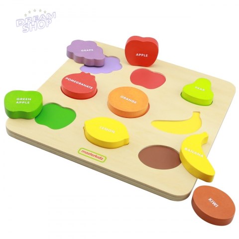Drewniany Sorter Kształtów Masterkidz Kolorowe Owoce Drewniany Sorter Kształtów Masterkidz Kolorowe Owoce
