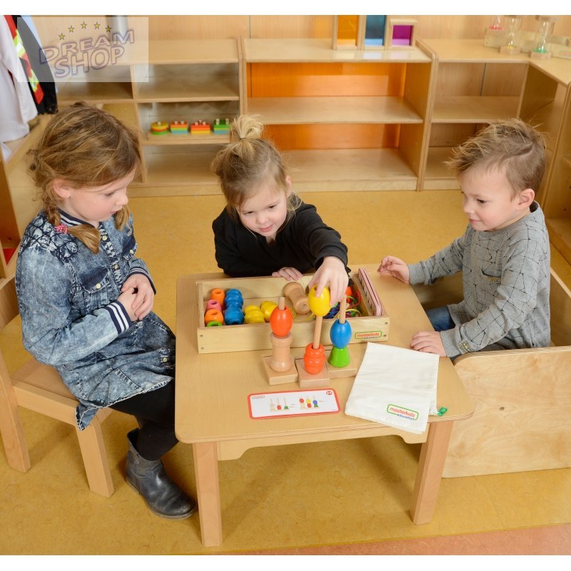Duża Sznurowanka Kolorowa Drewniana Masterkidz Duża Sznurowanka Kolorowa Drewniana Masterkidz