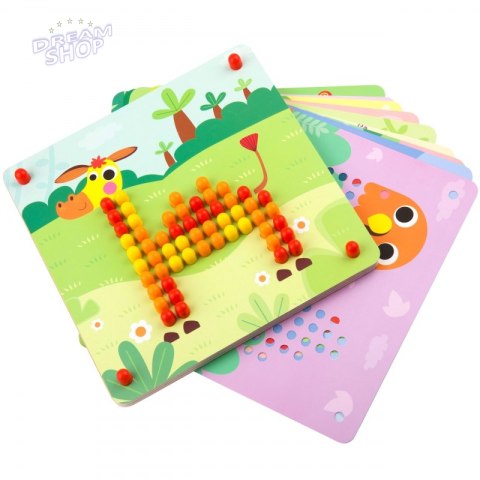 TOOKY TOY Układanka z Pinezkami Kołki Wpinaczka TOOKY TOY Układanka z Pinezkami Kołki Wpinaczka