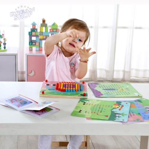 TOOKY TOY Układanka z Pinezkami Kołki Wpinaczka TOOKY TOY Układanka z Pinezkami Kołki Wpinaczka