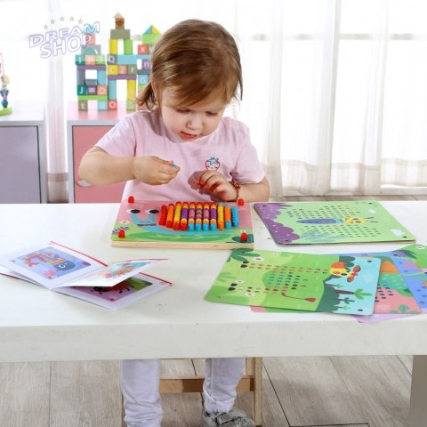 TOOKY TOY Układanka z Pinezkami Kołki Wpinaczka TOOKY TOY Układanka z Pinezkami Kołki Wpinaczka