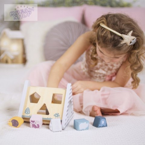 Viga PolarB Drewniany edukacyjny sorter z klockami piramida Viga PolarB Drewniany edukacyjny sorter z klockami piramida