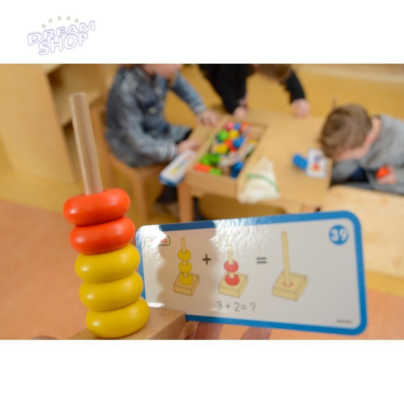 Zestaw Do Sznurowania Kolorowe Koraliki Drewniane Masterkidz (Zestaw 3) Zestaw Do Sznurowania Kolorowe Koraliki Drewniane Masterkidz (Zestaw 3)