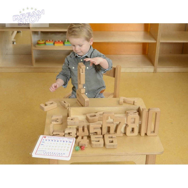 Zestaw Edukacyjny Drewniane Cyferki 1-10 Masterkidz 37 Elementów Zestaw Edukacyjny Drewniane Cyferki 1-10 Masterkidz 37 Elementów