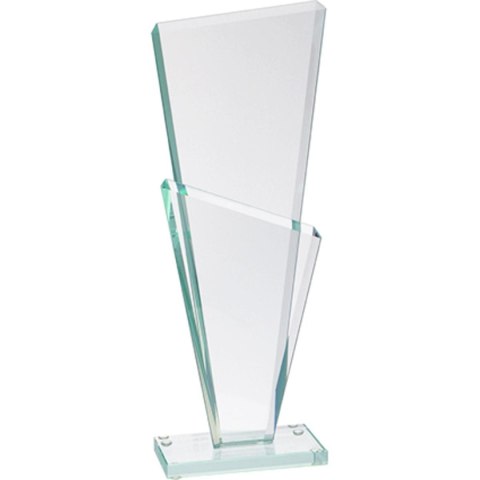 Trofeum szklane z rozklejoną podstawą