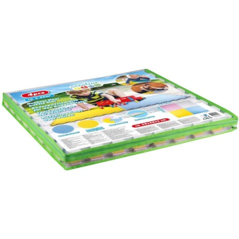 MATA PUZZLE PIANKOWE EVA 60X60 KOLORY 4 ELEMENTY Z TORBĄ