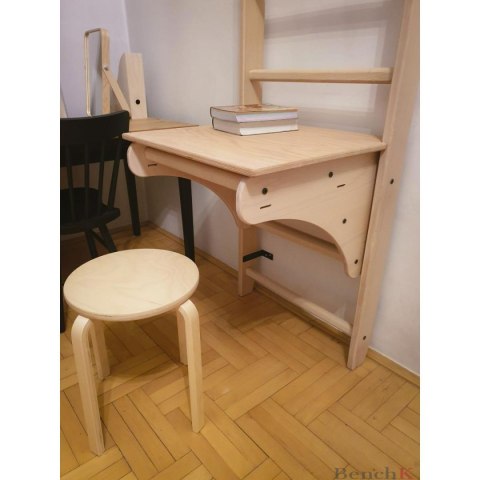 DRABINKA Z DREWNIANYM DO PODCIĄGANIA Z BIURKIEM BENCHK 112