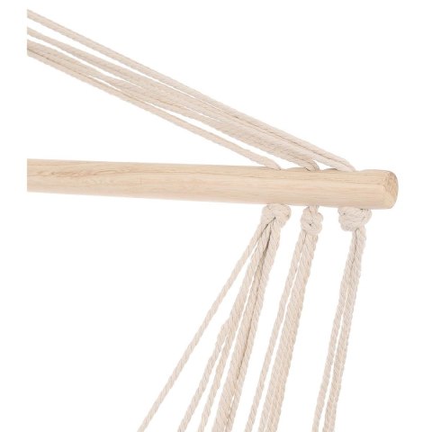 HAMAK FOTEL WISZĄCY BRAZYLIJSKI 100x50CM NATURA Z WSZYTĄ PODUSZKĄ BIAŁY