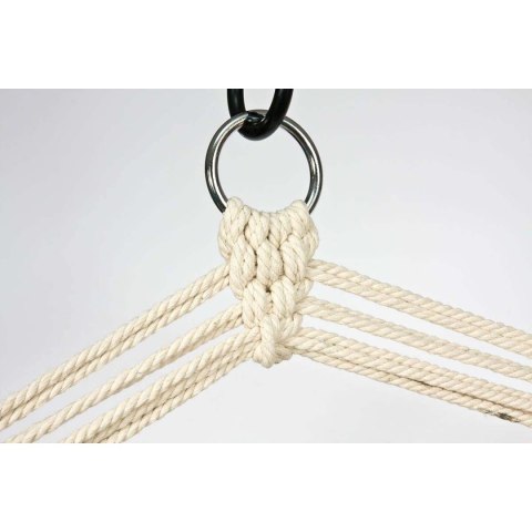 HAMAK FOTEL WISZĄCY BRAZYLIJSKI 100x50CM NATURA Z WSZYTĄ PODUSZKĄ SZMARAGDOWY