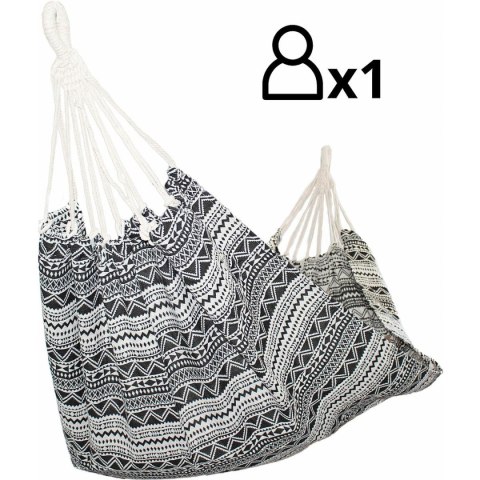 HAMAK OGRODOWY 1 OSOBOWY 200x100CM ETNO Z POKROWCEM 1063980