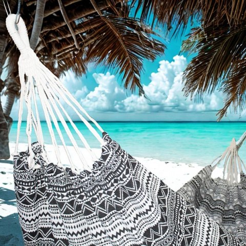 HAMAK OGRODOWY 1 OSOBOWY 200x100CM ETNO Z POKROWCEM 1063980