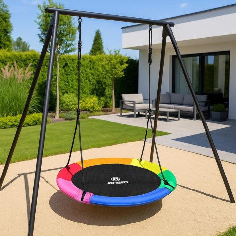 HUŚTAWKA OGRODOWA BOCIANIE GNIAZDO 110CM XXXL RAINBOW 6