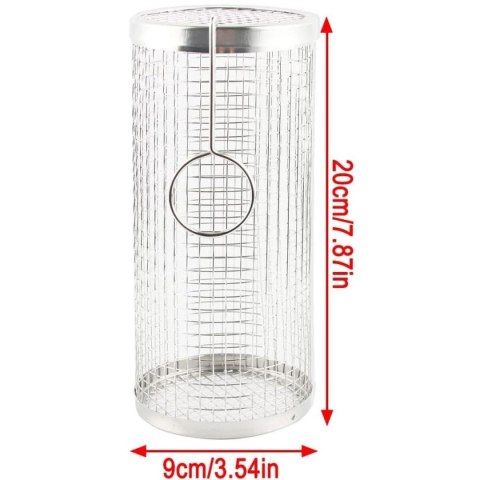 KOSZYK DO GRILLOWANIA WARZYW 9x9x20CM 2SZT