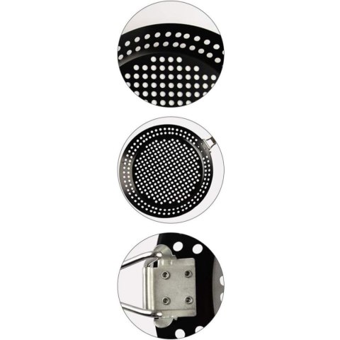 PATELNIA DO GRILOWANIA ZE SKŁADANYM UCHWYTEM NON STICK CZARNA