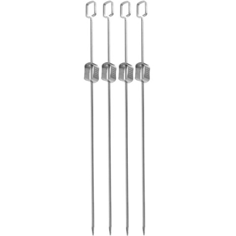 SZPIKULEC DO SZASZŁYKÓW 4SZT DŁ. 40,5CM STAL NIERDZEWNA