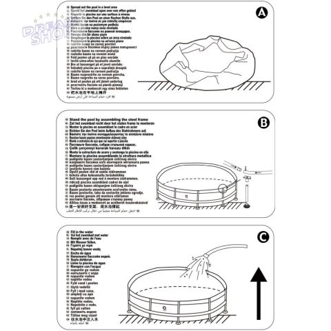 BASEN STELAŻOWY OWALNY 300X76CM 17798