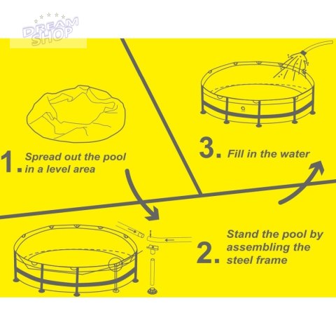 BASEN STELAŻOWY OWALNY 300X76CM 17798