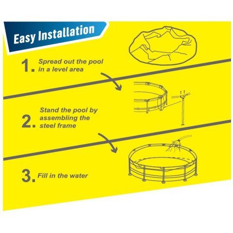 BASEN STELAŻOWY OWALNY 366X76CM ULTRA STRONG 12016V63