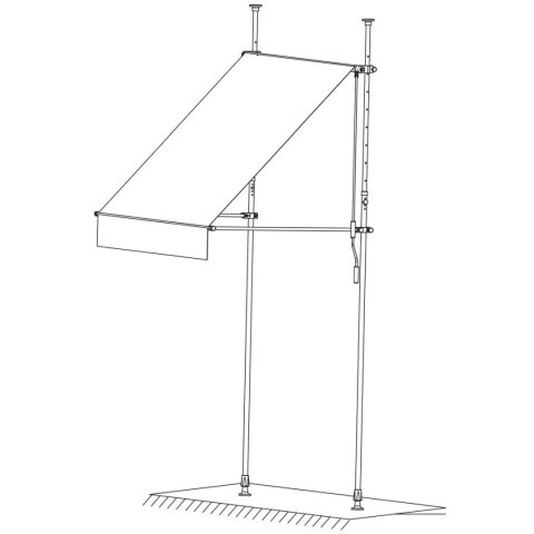 MARKIZA OGRODOWA NA TARAS BALKON REGULOWANA 250X120CM