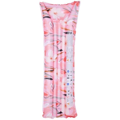 MATERAC DMUCHANY KWIATY 174x59x18CM 33258 RÓŻOWY