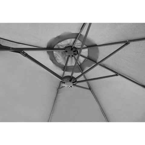 PARASOL OGRODOWY XXXL 2.7x4.6M SZARY SASKA GARDEN