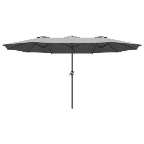 PARASOL OGRODOWY XXXL 2.7x4.6M SZARY SASKA GARDEN