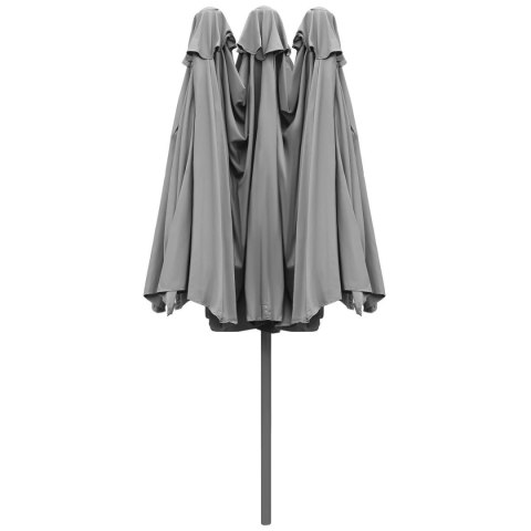 PARASOL OGRODOWY XXXL 2.7x4.6M SZARY SASKA GARDEN
