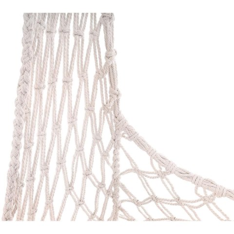 HAMAK AŻUROWY FOTEL WISZĄCY BOCIANIE GNIAZDO 60x60x150CM Z PODUSZKĄ ECRU