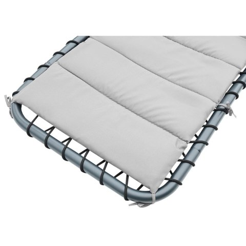 HUŚTAWKA FOTEL BUJANY Z PARASOLEM LIZBONA SZARA