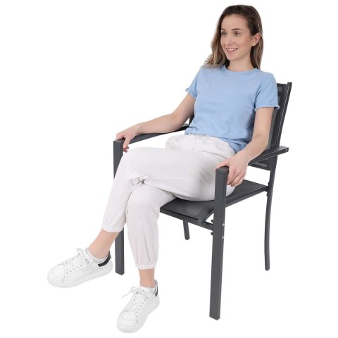 KRZESŁO OGRODOWE 57X57X88CM TEXTLINE KPL.2SZT