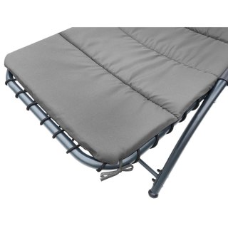 LEŻAK FOTEL Z PARASOLEM BERGAMO 200x125x180CM SZARY