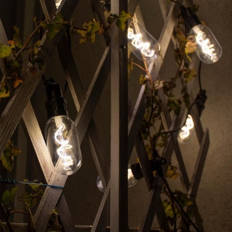 PARTY LIGHT GIRLANDA ZEWNĘTRZNA 12 ŻARÓWEK 12LED SPIRALNYCH 6,3M 230V