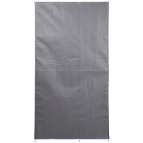 SZAFA TEKSTYLNA GARDEROBA 90x45x170CM CIEMNO-SZARA 8811