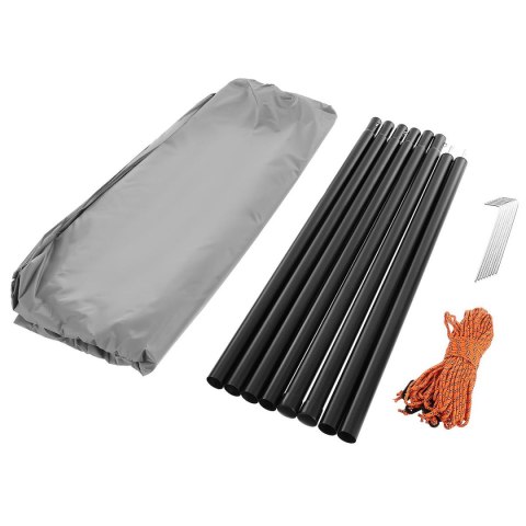 NAMIOT ZADASZENIE ŻAGIEL PRZECIWSŁONECZNY Z SŁUPKAMI 3X4X2.4M