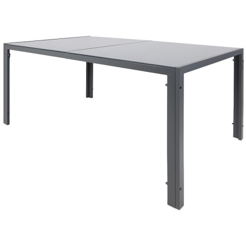 STÓŁ OGRODOWY 150x90x73CM CIEMNY SZARY