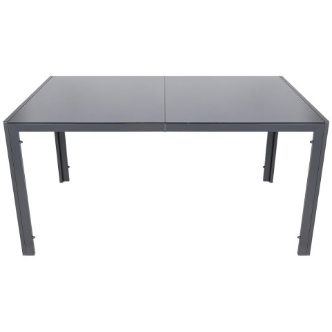 STÓŁ OGRODOWY 150x90x73CM CIEMNY SZARY