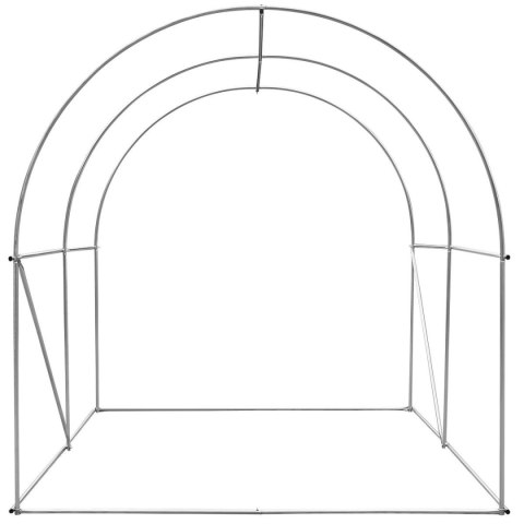 SZKLARNIA TUNEL OGRODOWY 200x200x200CM PE KONSTRUKCJA STAL BIAŁA