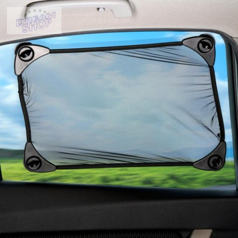 OSŁONA PRZECIWSŁONECZNA Z PRZYSSAWKAMI 34x30CM 1 SZT. DUNLOP CZARNA