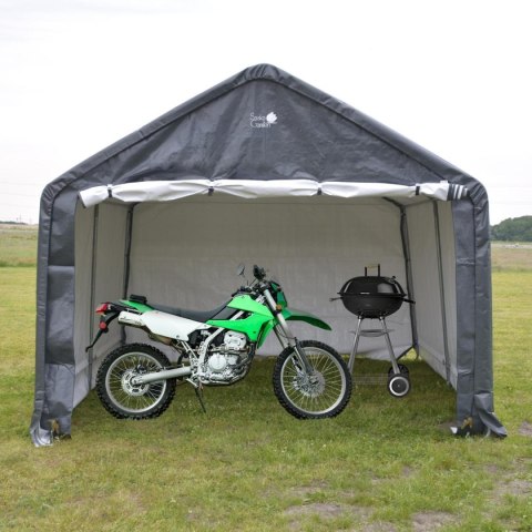 PAWILON GARAŻ OGRODOWY 3.50x3.50x2,60M SZARY SASKA GARDEN