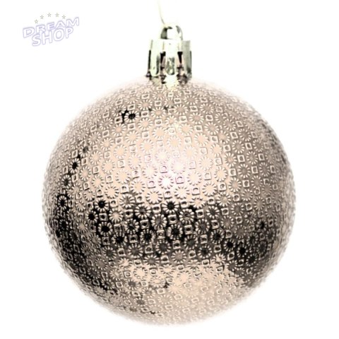 BOMBKA DEKORACYJNA PLASTIKOWA BEZPIECZNA 35SZT ŚR 60MM CHAMPAGNE