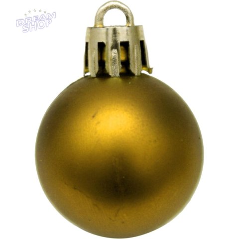 BOMBKA DEKORACYJNA PLASTIKOWA BEZPIECZNA CZUBEK 54 ELEMENTY ZŁOTY