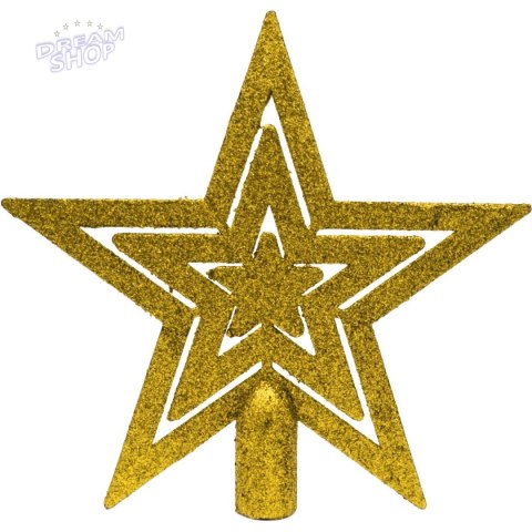 BOMBKA DEKORACYJNA PLASTIKOWA BEZPIECZNA CZUBEK 54 ELEMENTY ZŁOTY